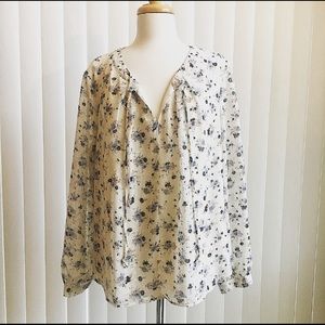 DR2 by Daniel Rainn Floral Long Sleeve Top XL